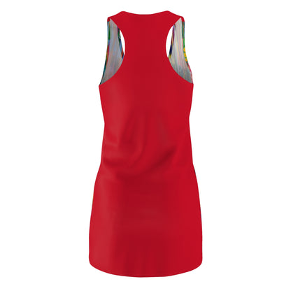 Women's Cut & Sew Racerback Dress - No. 239 - Droplets