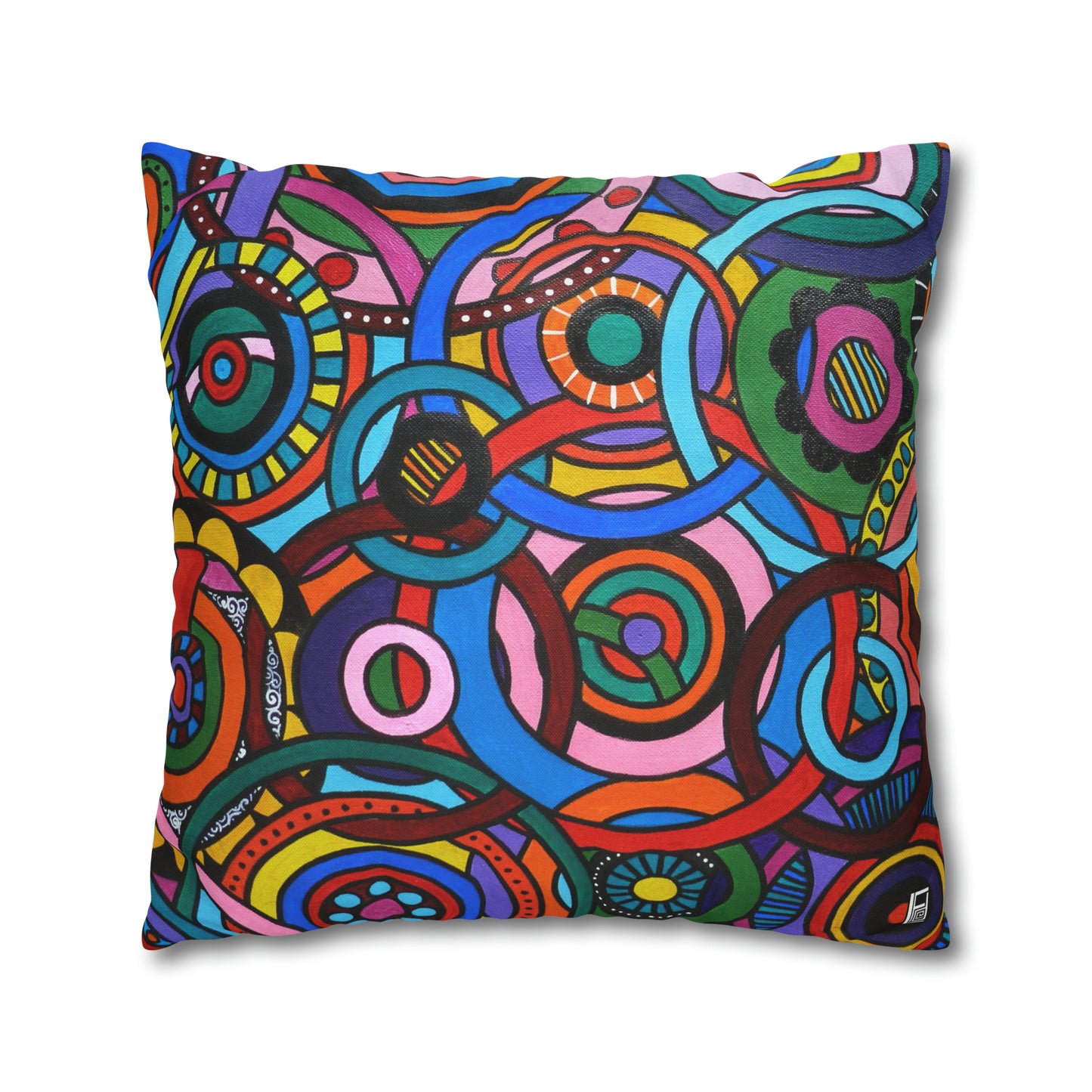 Cushion Pillow Case - No. 221 - 'Interlinked'