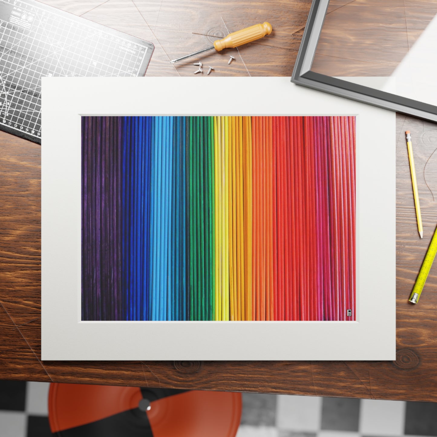 Fine Art Print (Cardboard Frame) - No. 305 - 'Pride' Rainbow