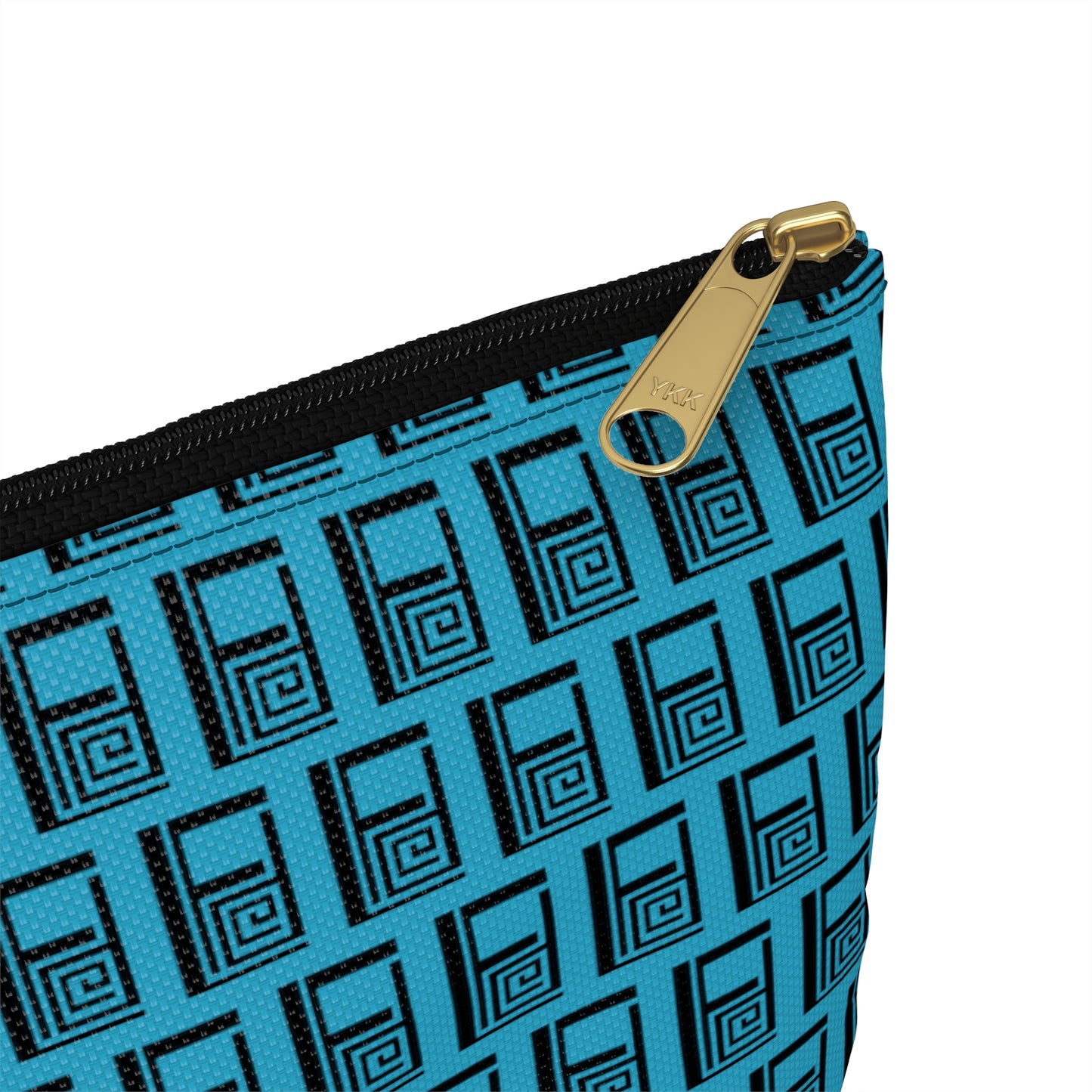 Make Up Bag - No. 000 - Black Logo on Turquoise