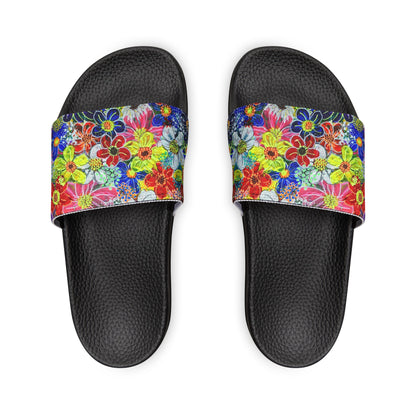 Children's Sliders - No. 241 - Flowers on Pink