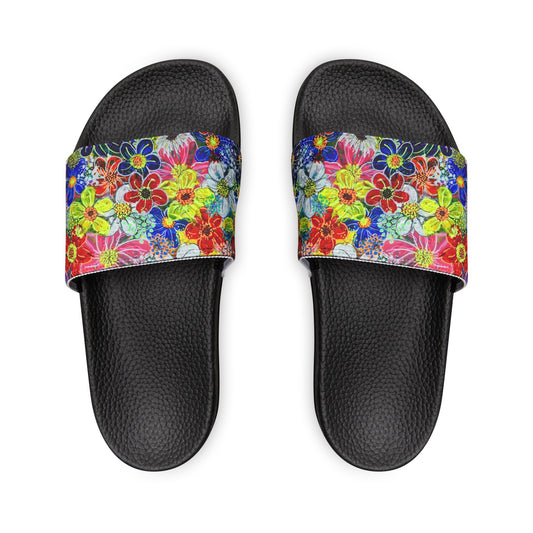 Children's Sliders - No. 241 - Flowers on Pink