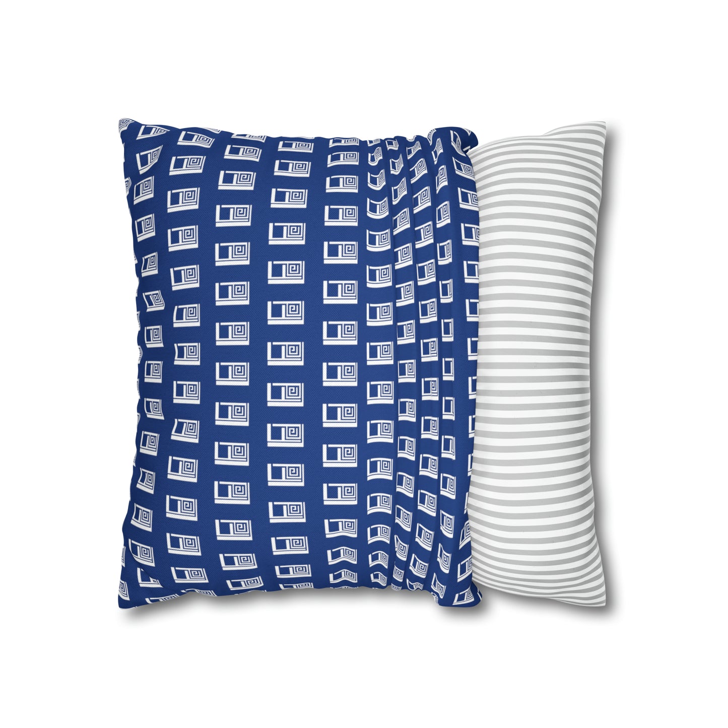 Cushion Pillow Case - No. 000BE - White Logo on Navy