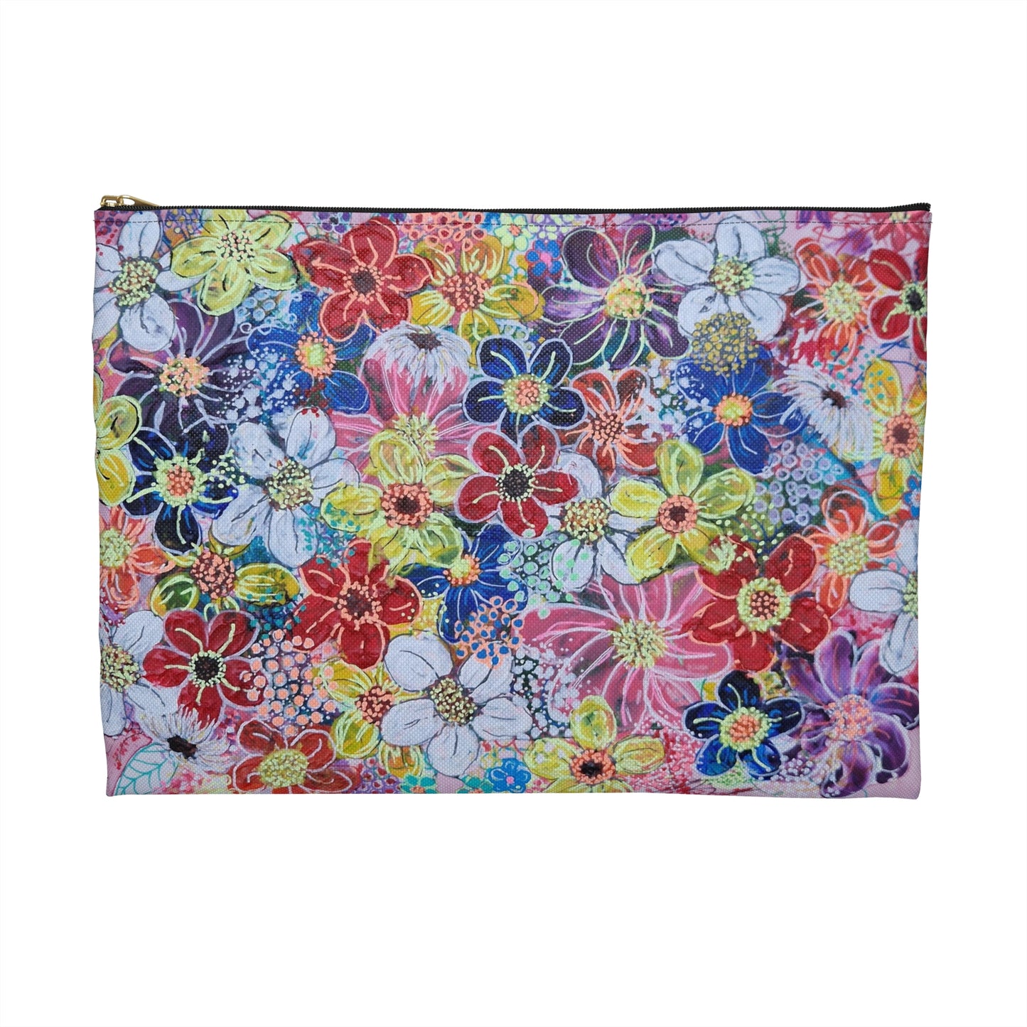 Make Up Bag - No. 241 - Flowers on Pink