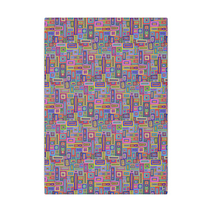 Giclée Canvas Print - No. 264 - Coloured Rectangle Abstract