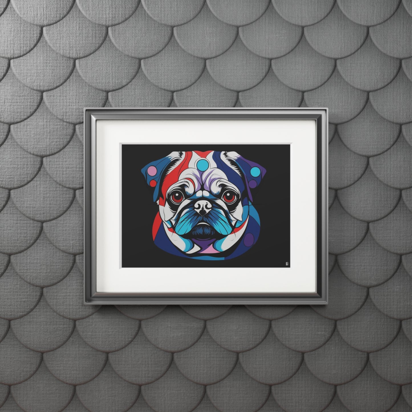 Fine Art Print (Cardboard Frame) - Pug