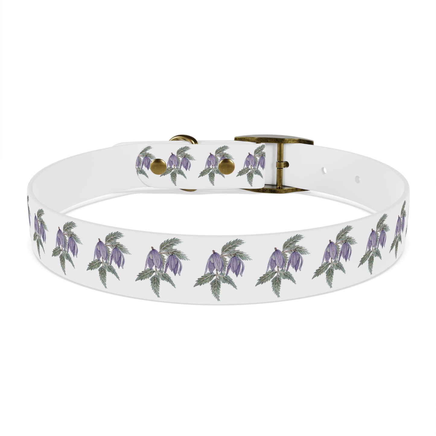 Dog Collar - No. 270 - Purple Drop Flowers