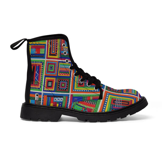 Women's Canvas Boots - No. 156  - 'It's Complicated'