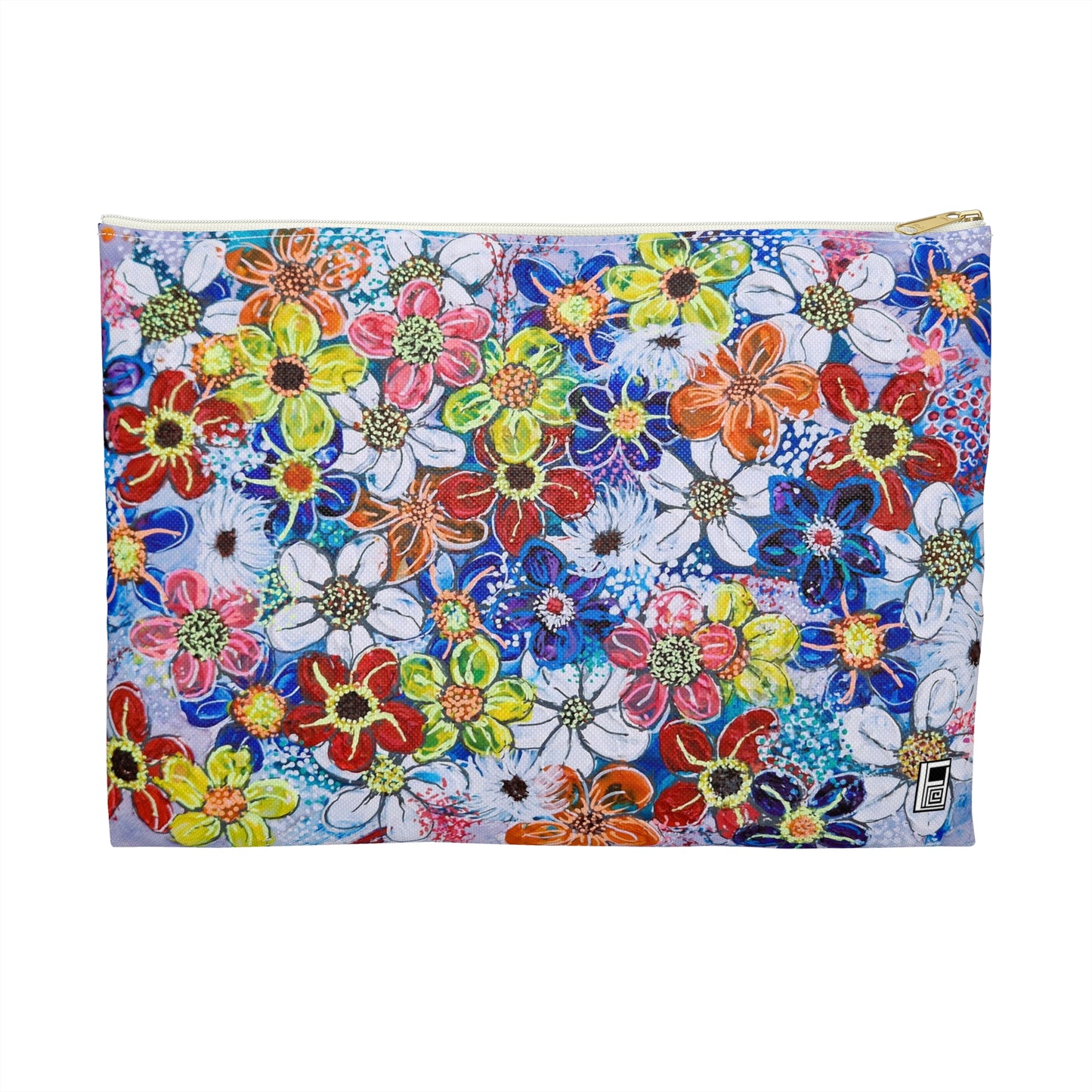 Make Up Bag - No. 240 - Flowers on Purple