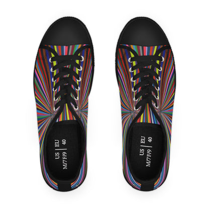 Women's Low Top Sneakers - No. 205 -  'Spectrum'  - By Irish Artist Fiona de Lacy