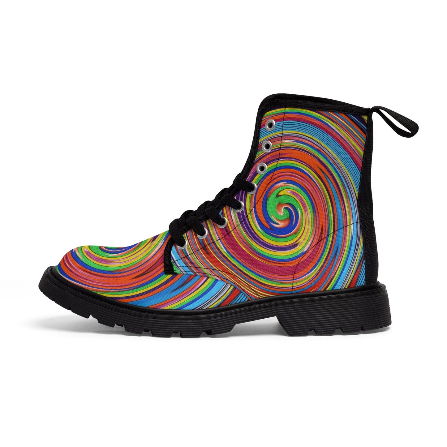 Women's Canvas Boots - No. 302 - Multicoloured 'Swirl'