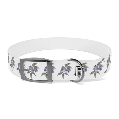 Dog Collar - No. 270 - Purple Drop Flowers