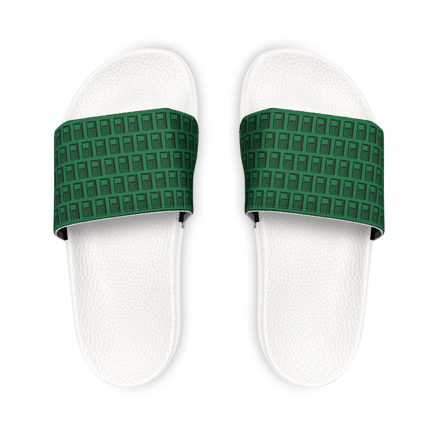 Children's Sliders - No. 000GN - Black Logo on Green