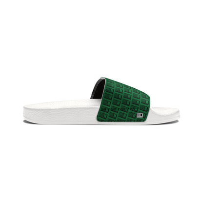 Children's Sliders - No. 000GN - Black Logo on Green