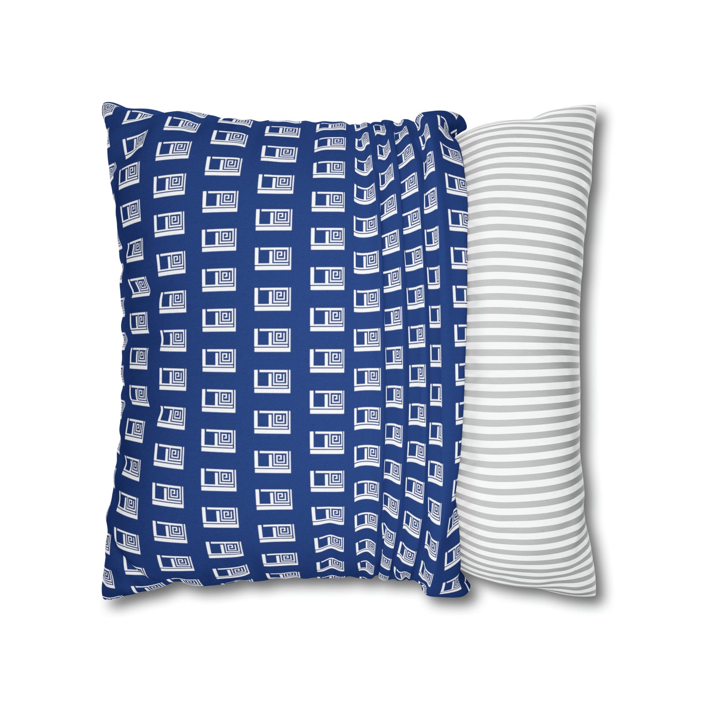 Cushion Pillow Case - No. 000BE - White Logo on Navy