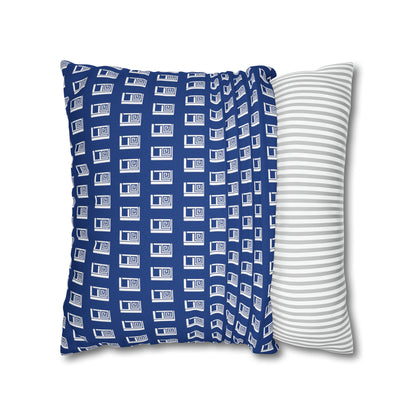 Cushion Pillow Case - No. 000BE - White Logo on Navy