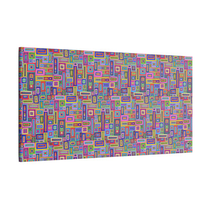 Giclée Canvas Print - No. 264 - Coloured Rectangle Abstract