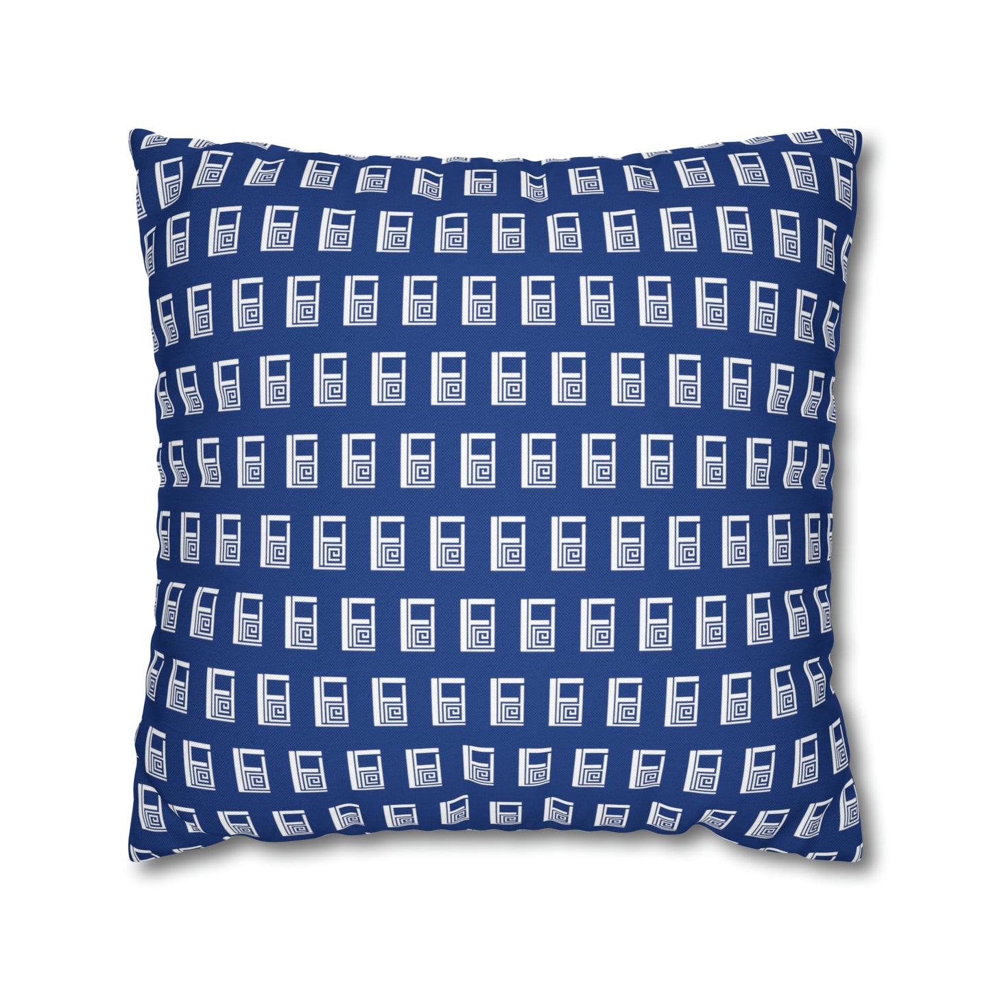 Cushion Pillow Case - No. 000BE - White Logo on Navy