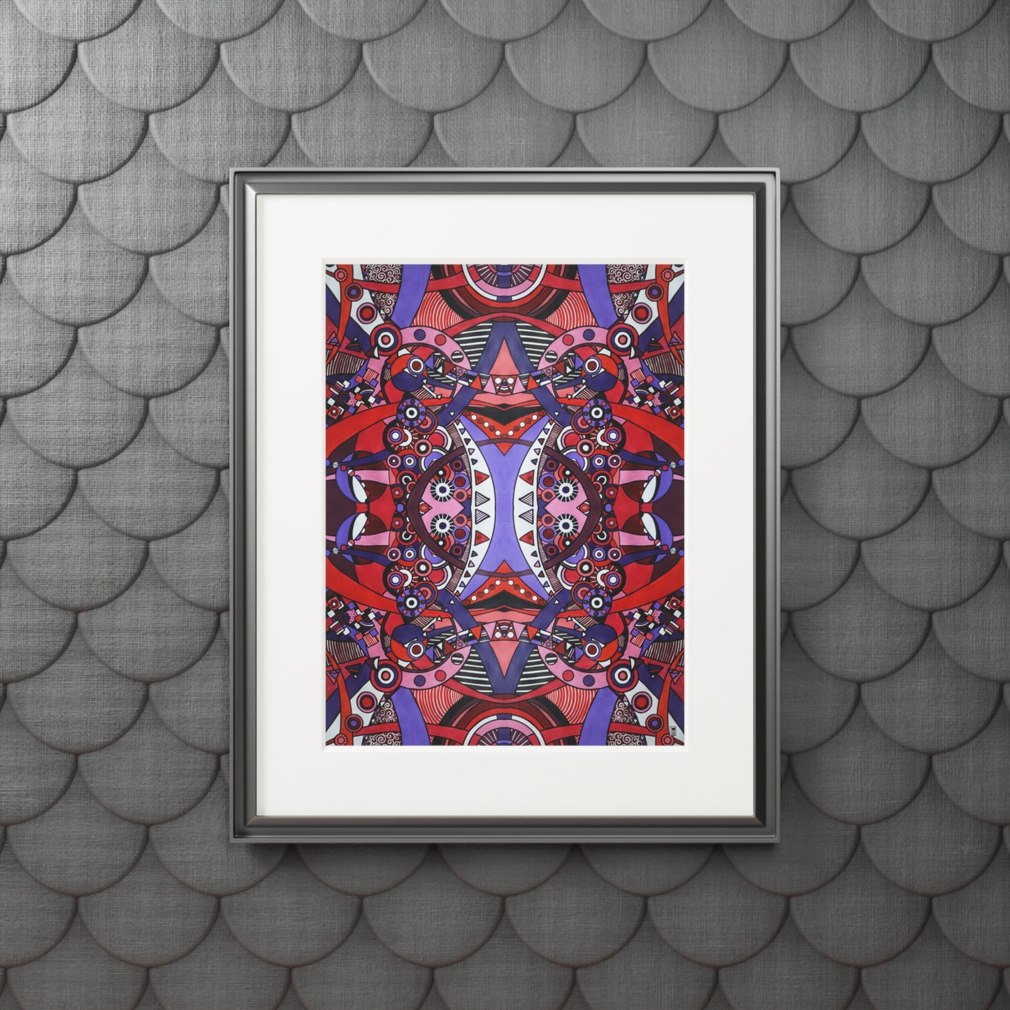 Fine Art Print (Cardboard Frame) - No. 220 - Connections Pattern