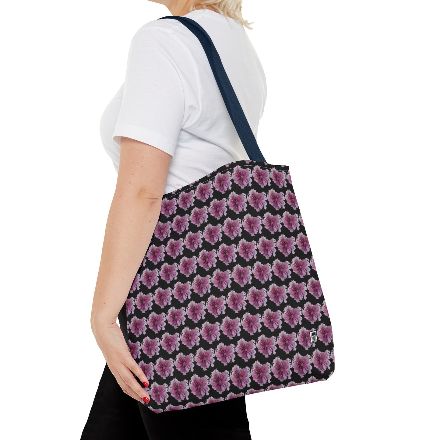 Tote Bag  - No. 269 - Pink & Purple Flower