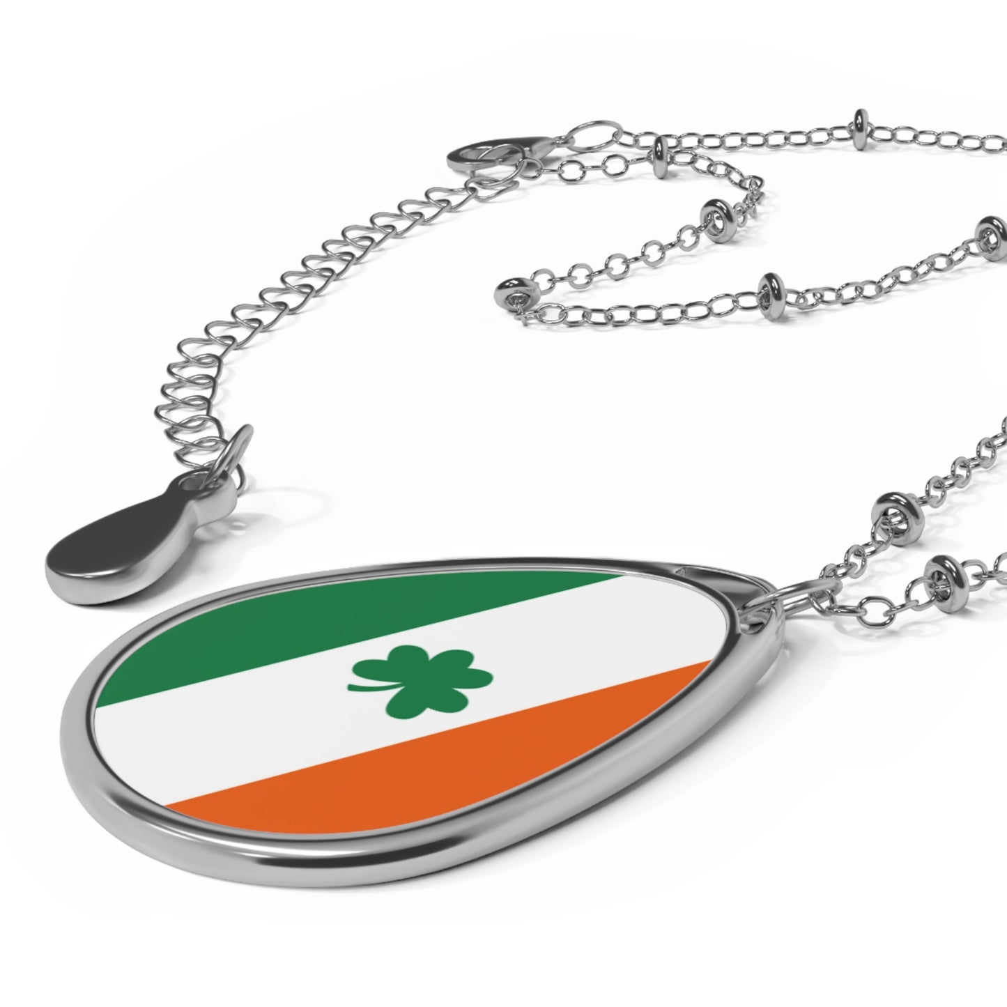 Oval Necklace - No. 008 - Shamrock