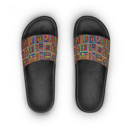 Women's Slide Sandals - No. 156 - 'It's Complicated' - By Irish Artist Fiona de Lacy