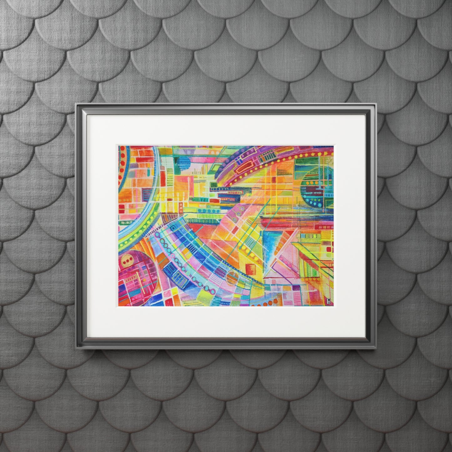 Fine Art Giclee Print (Cardboard Frame) No. 234 - Watercolour Abstract