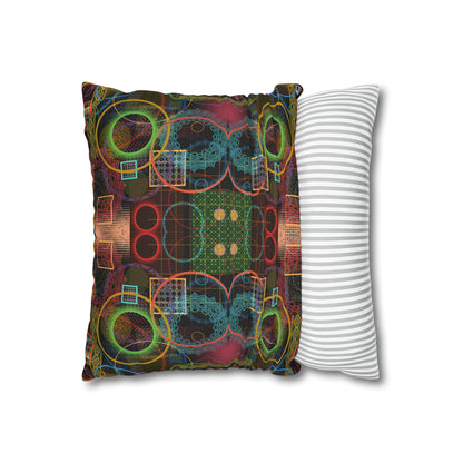 Cushion Pillow Case - No. 299 A - Multicolour Abstract