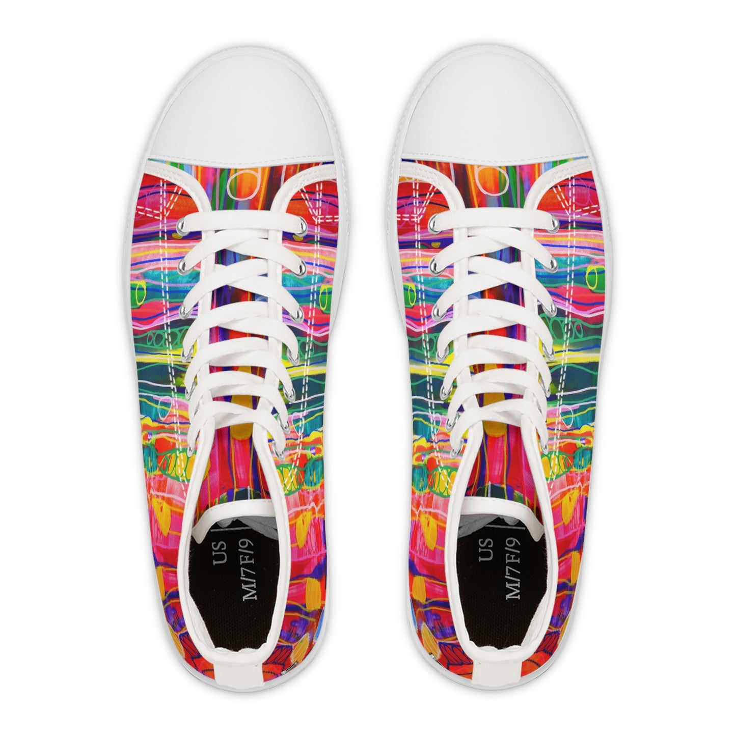 Women's High Top Sneakers, No. 237 A 'Pods' Designed by Irish Artist Fiona de Lacy