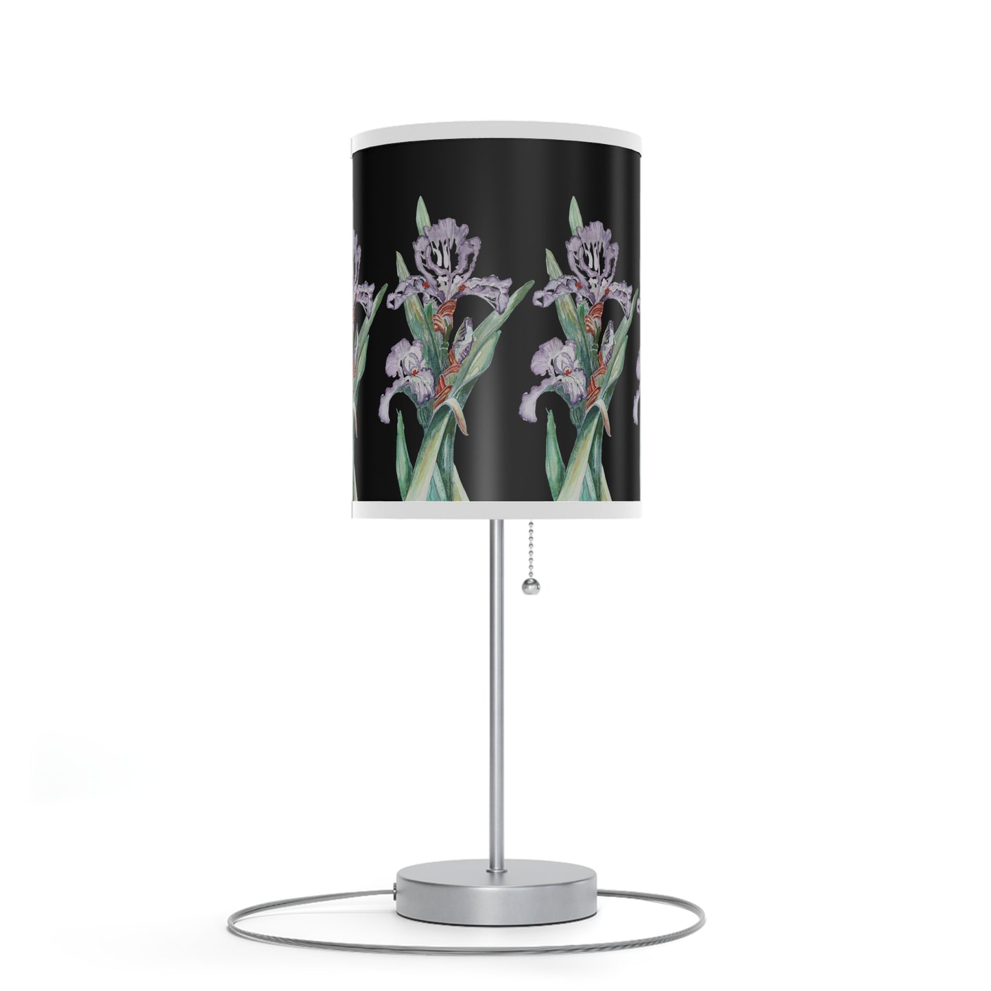 Lamp on a Stand, US|CA plug, -  No. 272 - Purple & White Orchid