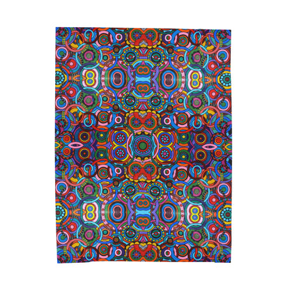Velveteen Plush Blanket - No. 221 - 'Interlinked'