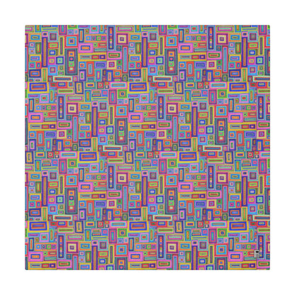 Giclée Canvas Print - No. 264 - Coloured Rectangle Abstract