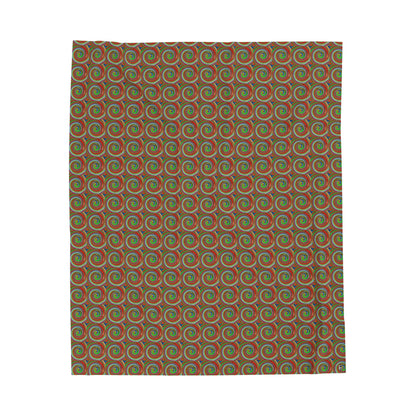 Velveteen Plush Blanket - No. 303 - B/O Swirl