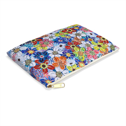Make Up Bag - No. 240 - Flowers on Purple