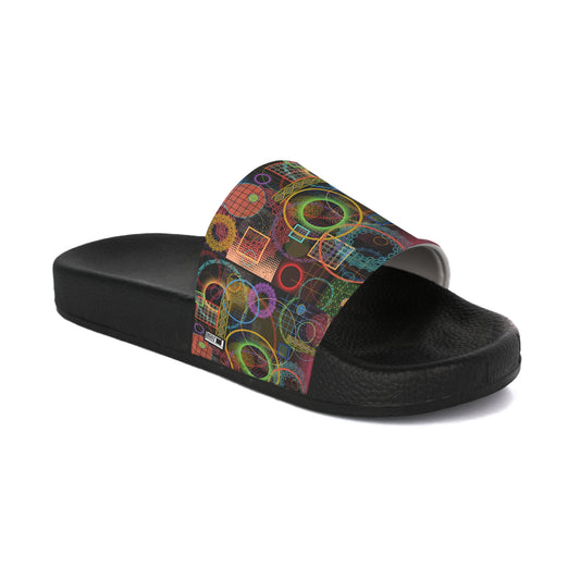 Women's Slide Sandals - No. 299 - Rings - Multicoloured - By Irish Artist Fiona de Lacy