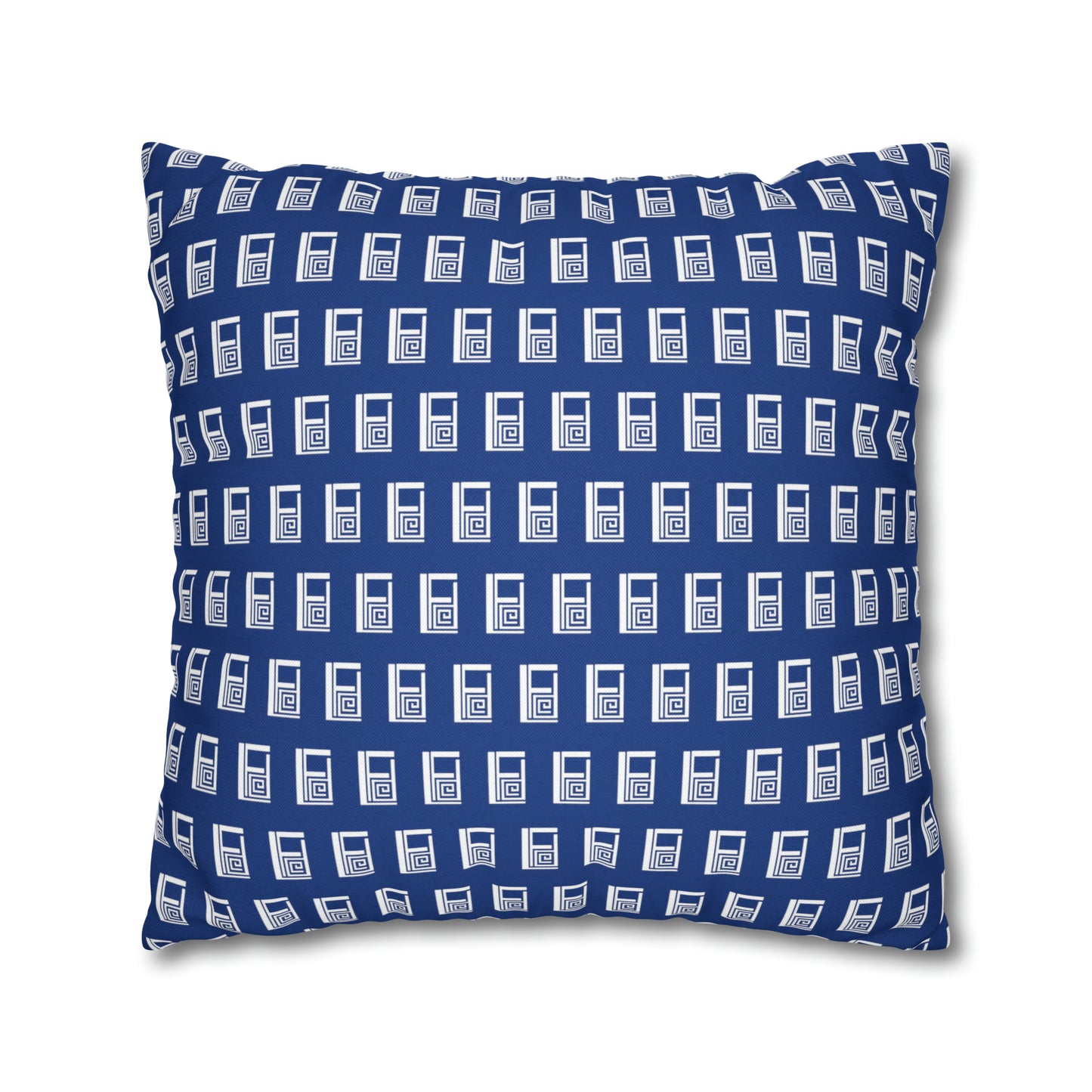 Cushion Pillow Case - No. 000BE - White Logo on Navy