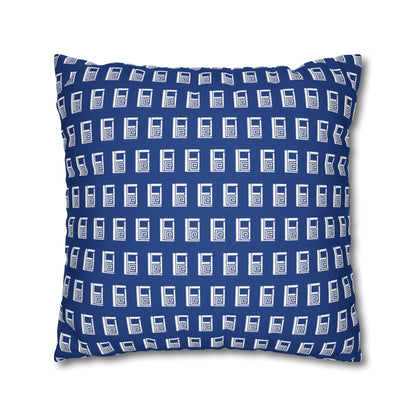 Cushion Pillow Case - No. 000BE - White Logo on Navy