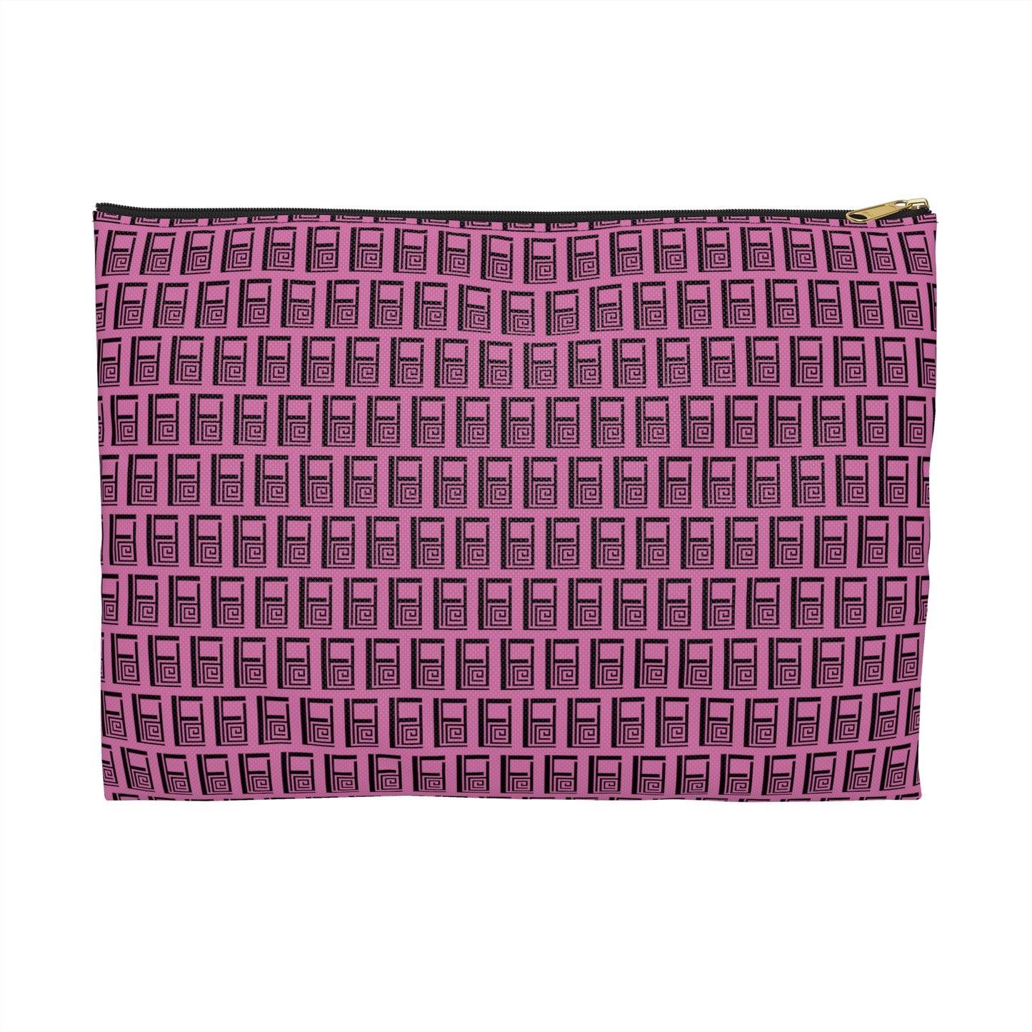 Make Up Bag - No. 000 - Black Logo on Pink