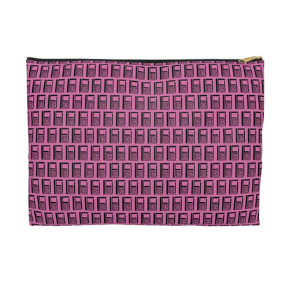 Make Up Bag - No. 000 - Black Logo on Pink