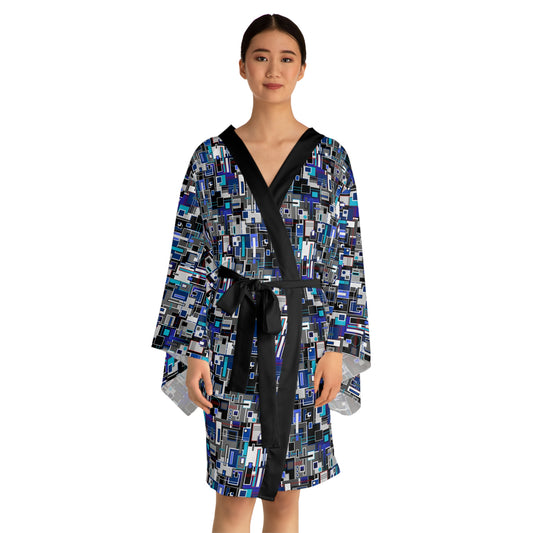 Long Sleeve Kimono Robe - No 235 - Squared 2