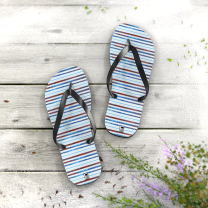 Men's Flip Flops - No. 140 - Thin Blue Line