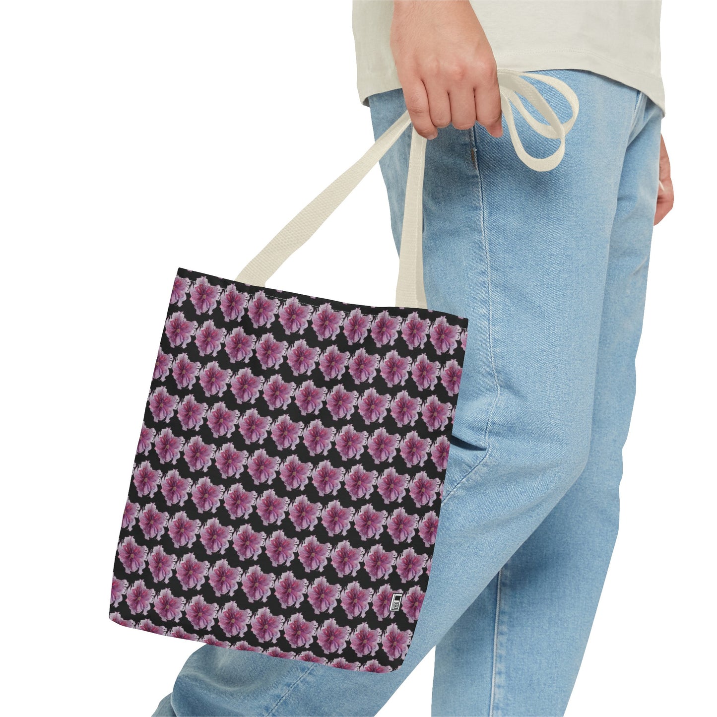 Tote Bag  - No. 269 - Pink & Purple Flower