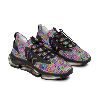 Men's Mesh Sneakers - No. 264 - Multicolour Abstract