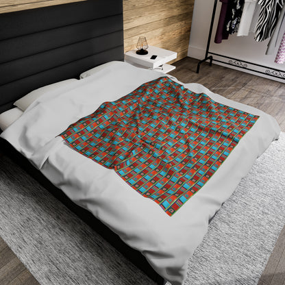 Velveteen Plush Blanket - No. 133 - 'Dyslexic'