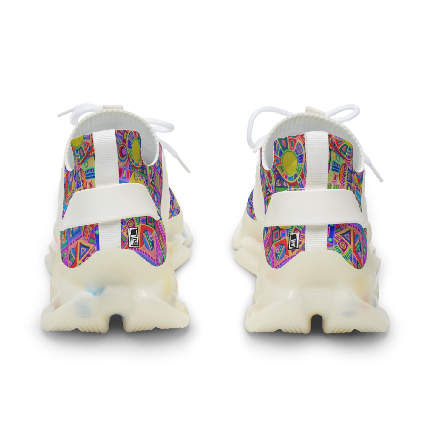 Men's Mesh Sneakers - No. 260 - Multicoloured abstract