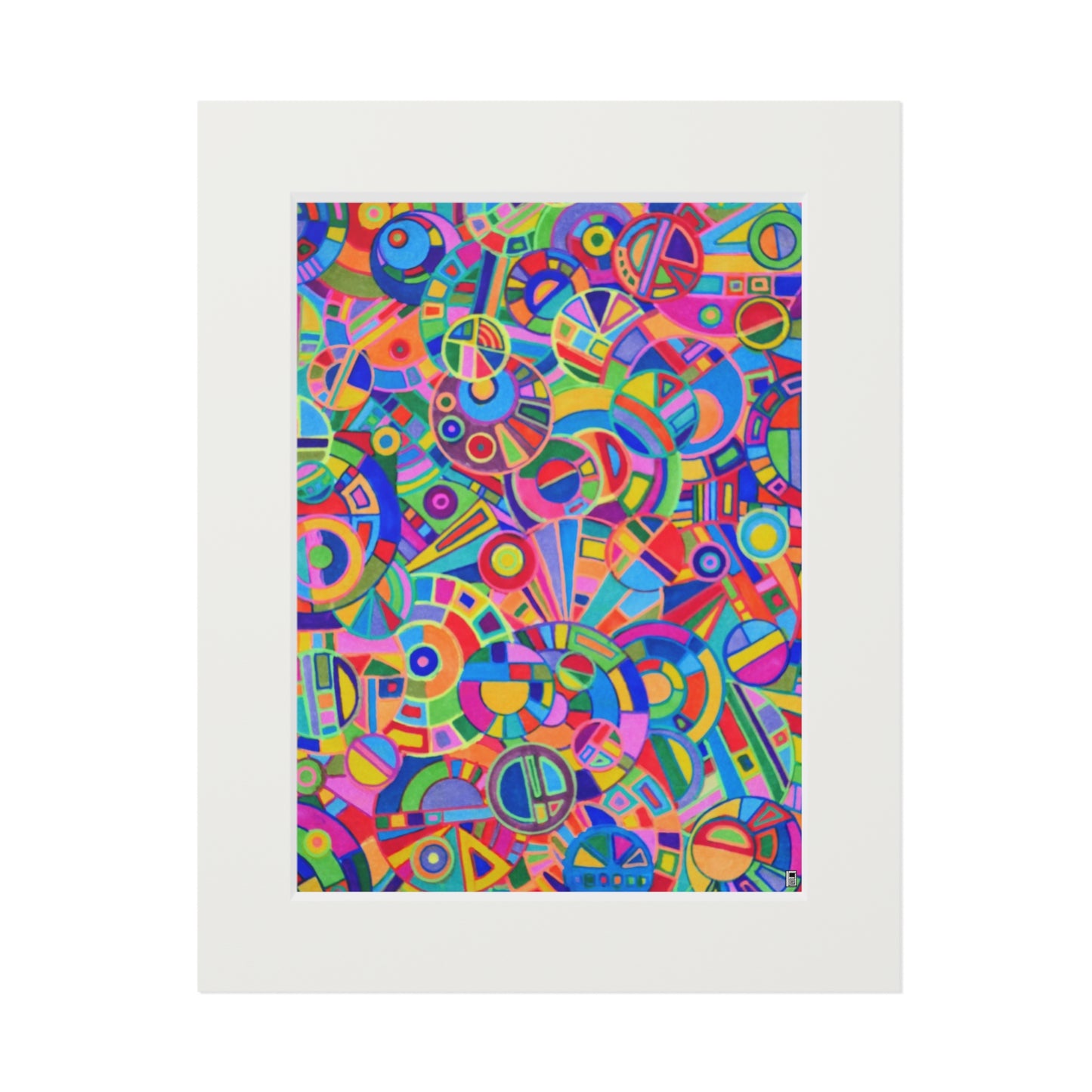 Fine Art Print (Cardboard Frame) - No. 265 - Multicoloured Abstract