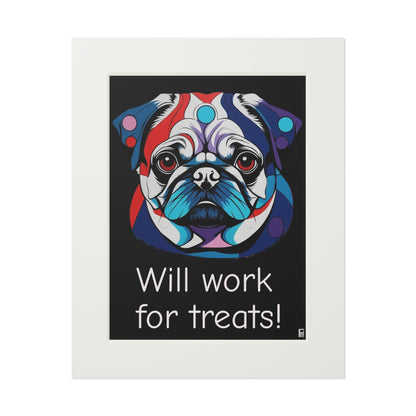 Fine Art Print (Cardboard Frame) - Pug