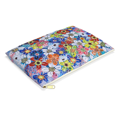 Make Up Bag - No. 240 - Flowers on Purple