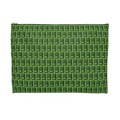 Make Up Bag - No. 000GN - Black Logo on Green