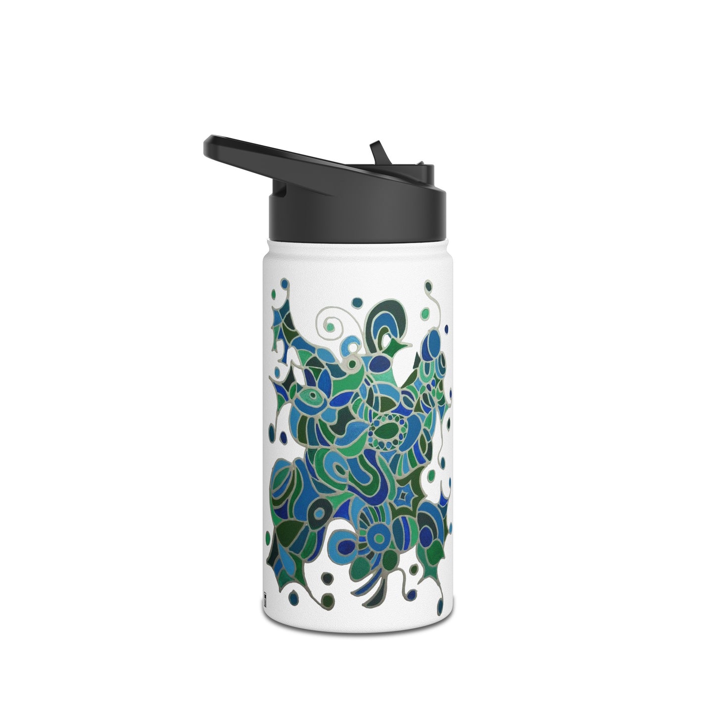 Stainless Steel Water Bottle - No. 146 - Bird of paradise